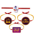 Acrylic Rakhi Set of 4 for Brother & Sister - Raksha Bandhan Special