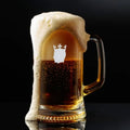 Engraved Beer Mug Badshah - Personalised Valentine Gift for Husband