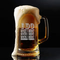 I Do Engraved Beer Mug for Husband, Valentine Gift