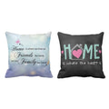 Friends Family Heart Home Cushion Cover Set of 2 12x12 inches