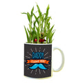 Daddy I Love You Lucky Bamboo Plant in Mug Planter Pot