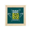 Big Brother Table Clock - Personalised Rakhi & Birthday Gift
