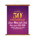 50th Anniversary Unending Love Story Scroll Card - 18x24