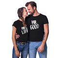 Mr Good Life & Mrs Good Life Matching Couple T-Shirts