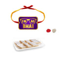 Rakhi Sweets Combo for Brother - Swag Bhai Rakhi & Kaju Katli 100g