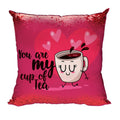 Premium Sequin Cushion with Filler, 12 x 12 inches