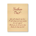 Engraved Wooden Photo Frame - Hero Dad