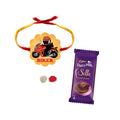 Biker Bro Rakhi with Dairy Milk Silk Chocolate Gift Combo