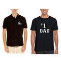 No.1 Dad Polo T-Shirt - Cotton Father's Day Gift for Men