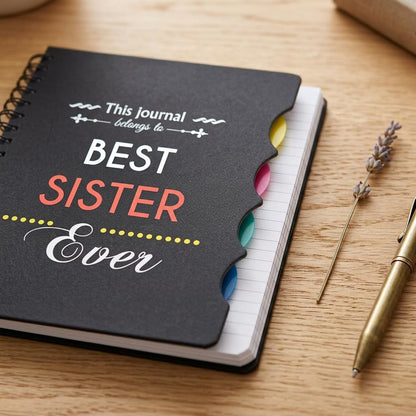 Best Sister Ever Notebook - Personalised Gift for Sister