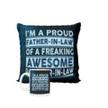 Awesome Father-in-Law Mug, Cushion & Magnet Hamper Set of 3