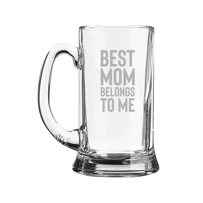 Best Mom Belongs to Me Beer Mug
