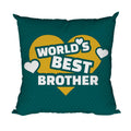 Cushion Cover for Brother - World's Best Brother 24x24 Inches