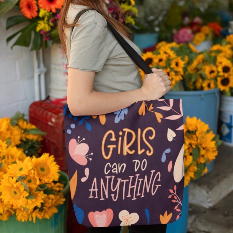 Girls can do anything tote bag