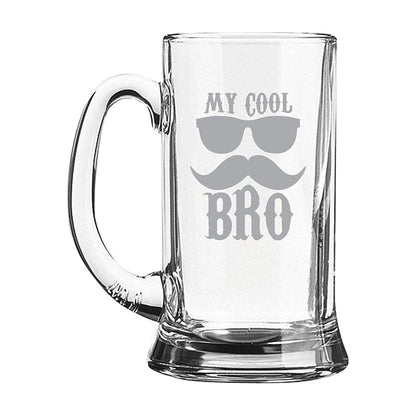 Bade Bhaiya Engraved Beer Mug