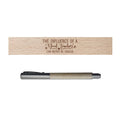 Good Teacher Never Erased Engraved Wooden Pen with Pen Box