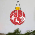 Reindeer Christmas Wall Hanging for Holiday Door Decor