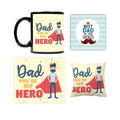 Super Dad Personalised Mug, Cushion & Keychain Combo Set of 5