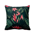 Cushion Cover Floral Cotton Canvas, 12x12 inches Multicolour