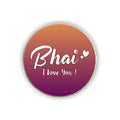 Brother Fridge Magnet (Round) - Personalised Rakhi Gift
