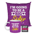 Going to Be Big Sister Gift Combo - Mug, Coaster, Cushion Set of 3
