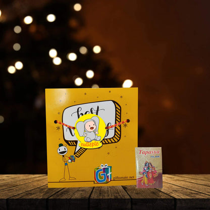 Kids Rakhi Set of 2 for Brothers - Cutiepie & Double Trouble Bro