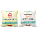 Best Mother Father in the World Cushion Cover 16x16