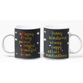Starry Birthday Coffee Mug Set of 2 with Coaster for Mom Dad
