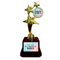 Best Papa Ji Golden Star Trophy for Father