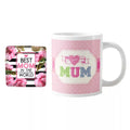 Superstar I Love Mum Coffee Mug & Coaster Set of 2
