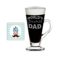 Coffee Mug Set for Dad - World's Greatest Dad with Coaster