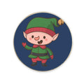 Personalised Christmas Fridge Magnet - Round Festive Decor