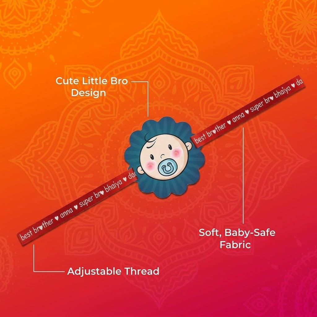Cute Baby Boy Kids Rakhi for Little Brothers