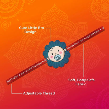 Cute Baby Boy Kids Rakhi for Little Brothers