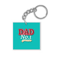 No. 1 Dad of the World Keychain - Father's Day Gift