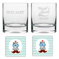 World's Best Dad Engraved Whisky Glass - Set of 2