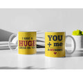 Crush On You & Awesome Valentine Coffee Mugs, Set of 2