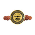 Gabru Brother Engraved Rudraksh Rakhi