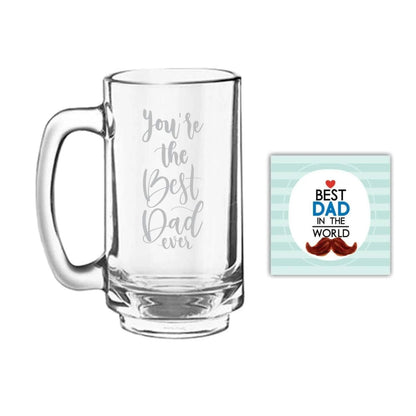 You're The Best Dad Ever Engraved Beer Mug