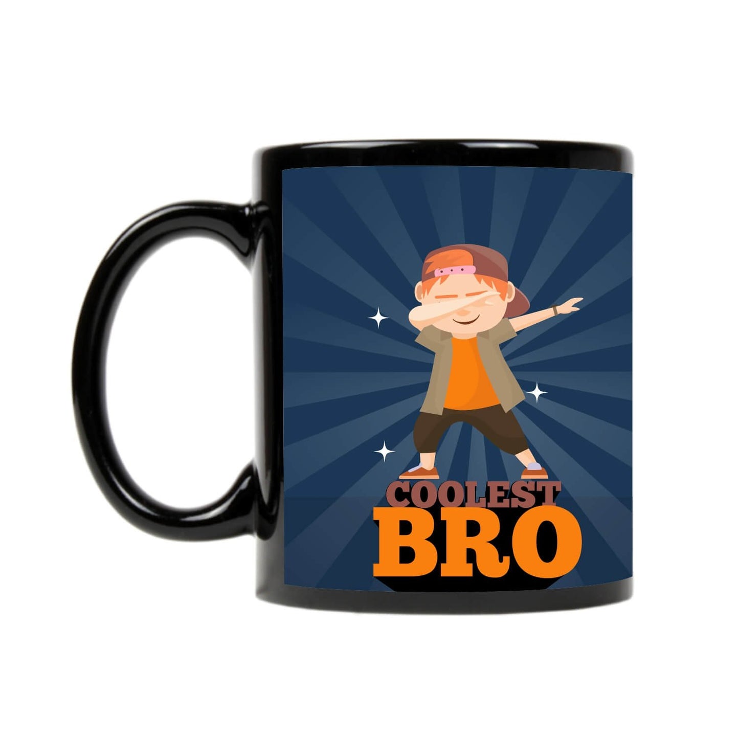 TheYayaCafe Printed Coffee Mug for Brother Coolest Bro 330 ml, Raksha Bandhan Rakhi Birthday Bhai Dooj Gift for Bhai, Brother from Sister and Family