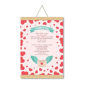 I Think of You Personalised Love Valentine Scroll Gift