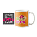 Cute Lil Sister Coffee Mug with Coaster