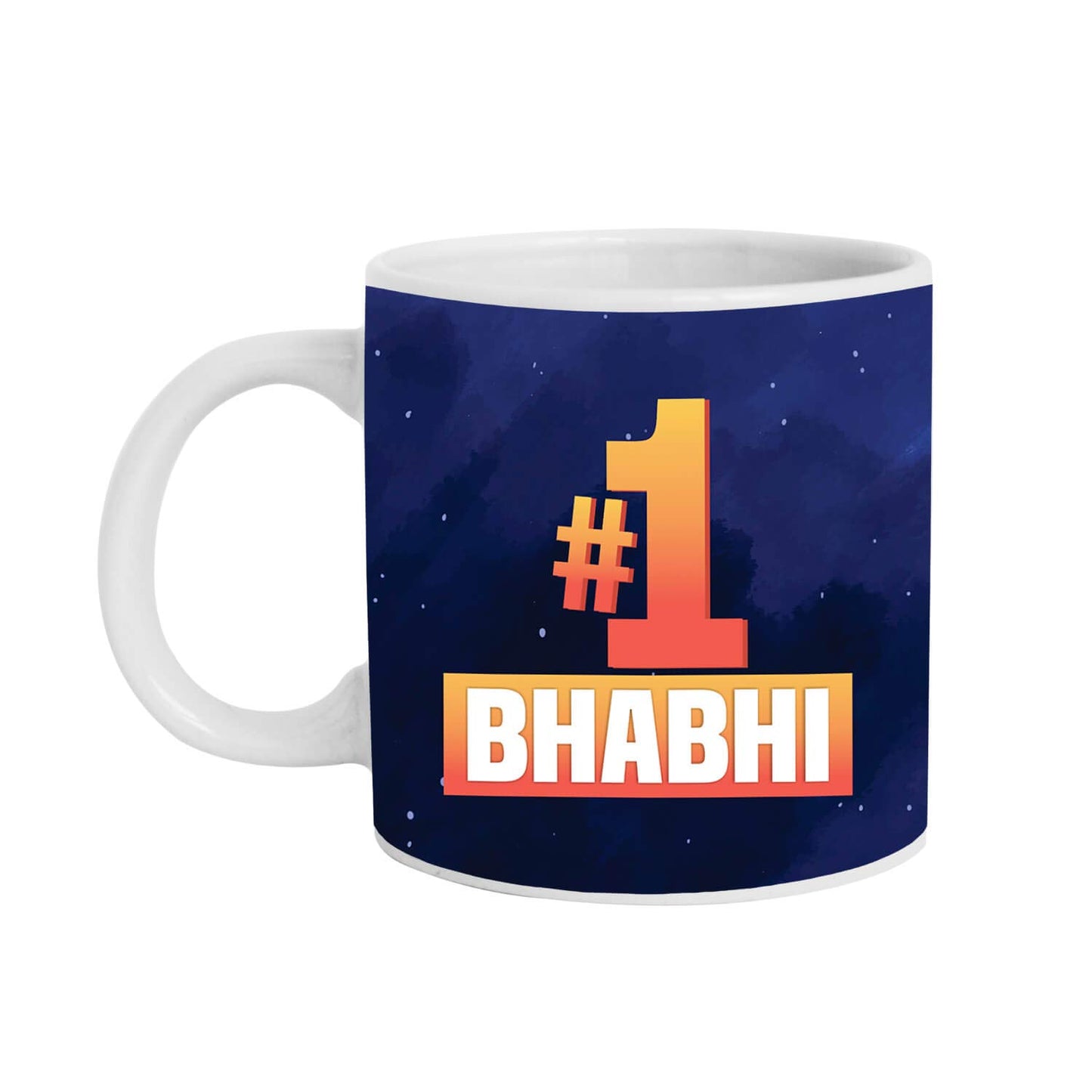 TheYayaCafe Rakhi Sweets Combo for Bhabhi, 1 Hamper Set of 4 - Coffee Mug, Coaster, Gulab Jamun 1 Kg, Printed Rakhi, Raksha Bandhan Gift for Sister-in-Law