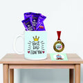Award Medal Mug Combo for Dad - Best Dad Trophy