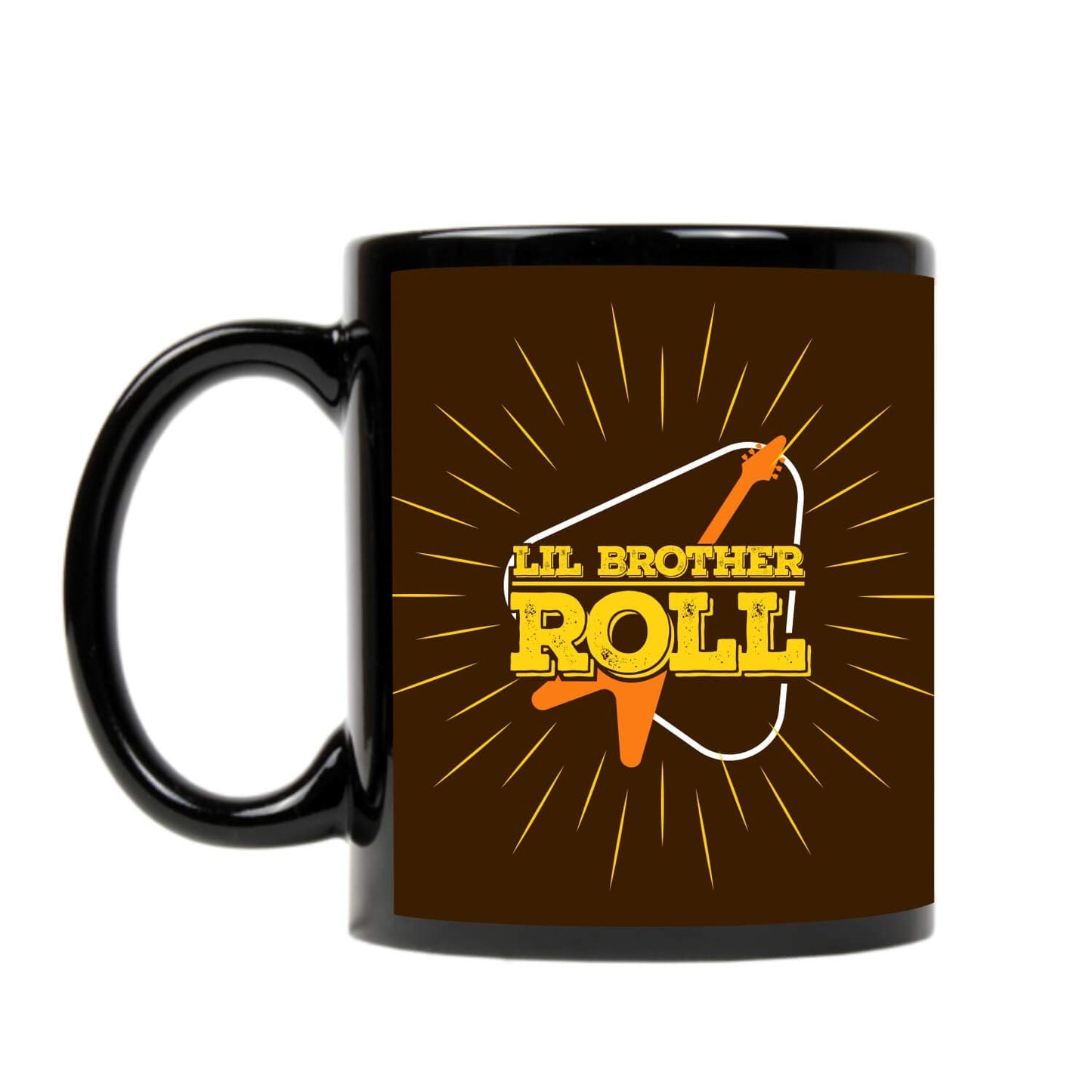 TheYayaCafe Brother Printed Coffee Mug and Coaster Gift Combo Little Brother Roll Design, 330 ml Ceramic Mug, Bhai from Sister
