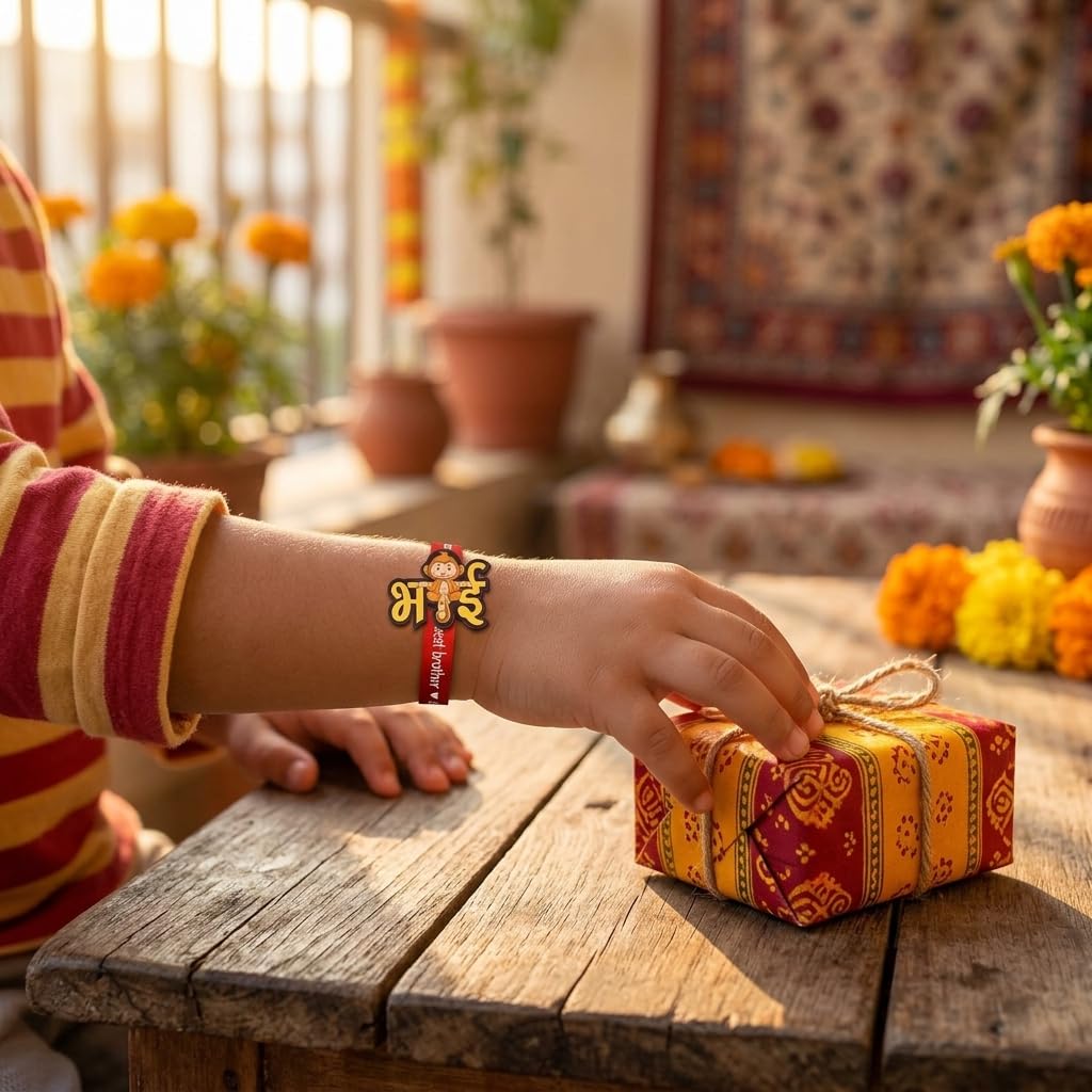 Monkey Bhai Kids Rakhi for Little Brothers