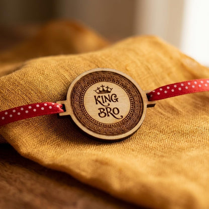 King Bro, Buddy Bro & Lil Bro Engraved Rakhi, Set of 3