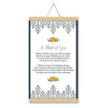 I Think Of You Love Scroll Greeting Card for Him - 15x30