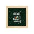 Google Brother Framed Wall Clock - Quirky Rakhi Gift for Brother