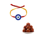 Evil Eye Printed Rakhi & Gulab Jamun Gift Combo
